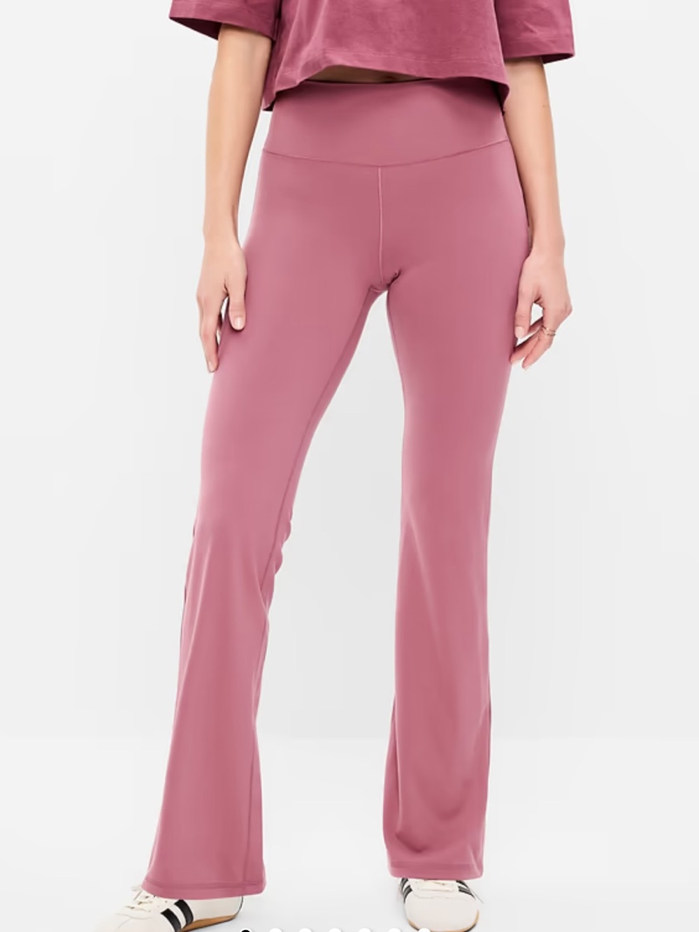NWOT- Old Navy Active- HR Flare- StudioSmooth- Sz XL- Dark Rose